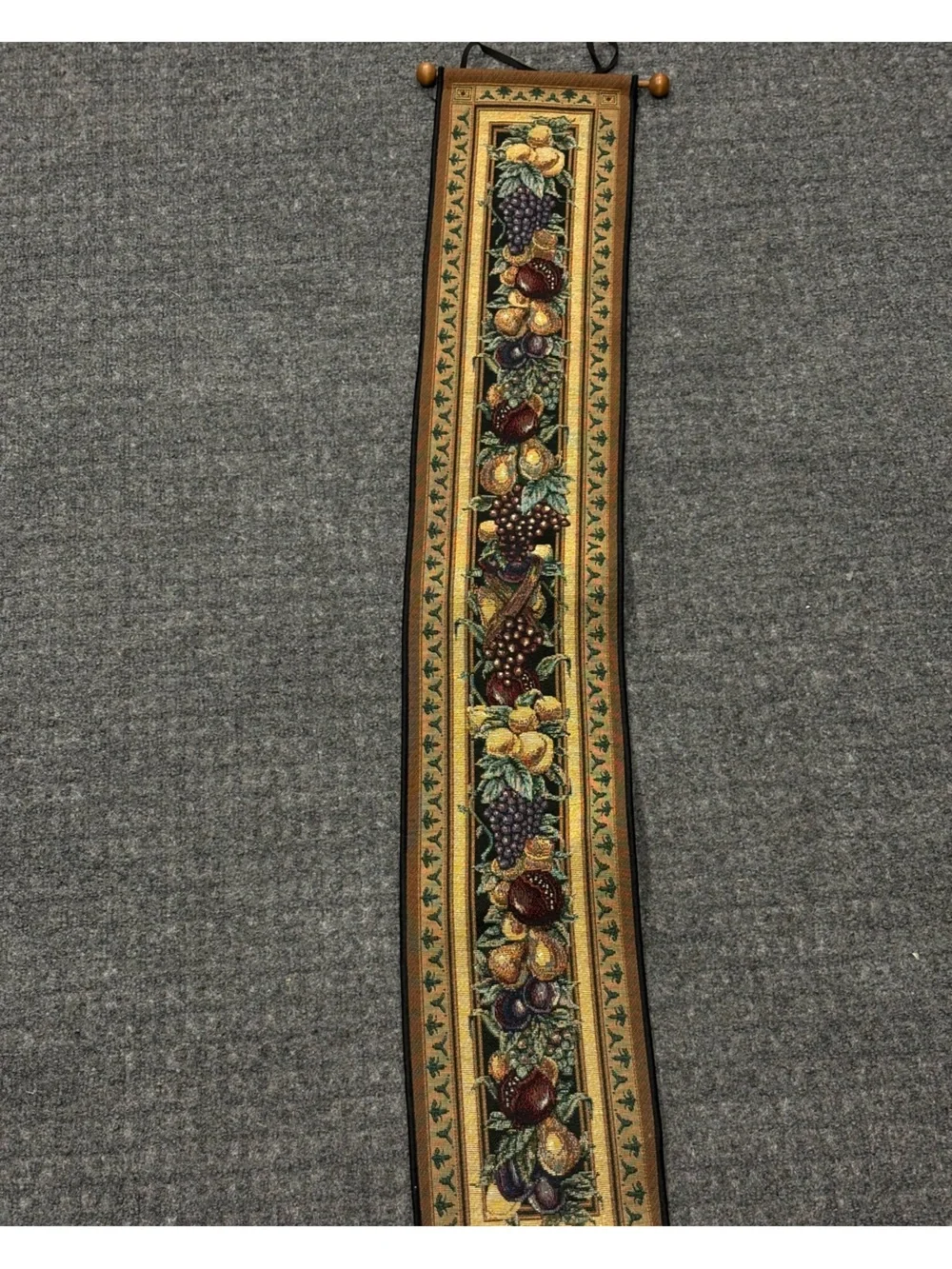 Old World Italy Fruit Motif Wall Tapestry